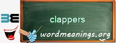 WordMeaning blackboard for clappers